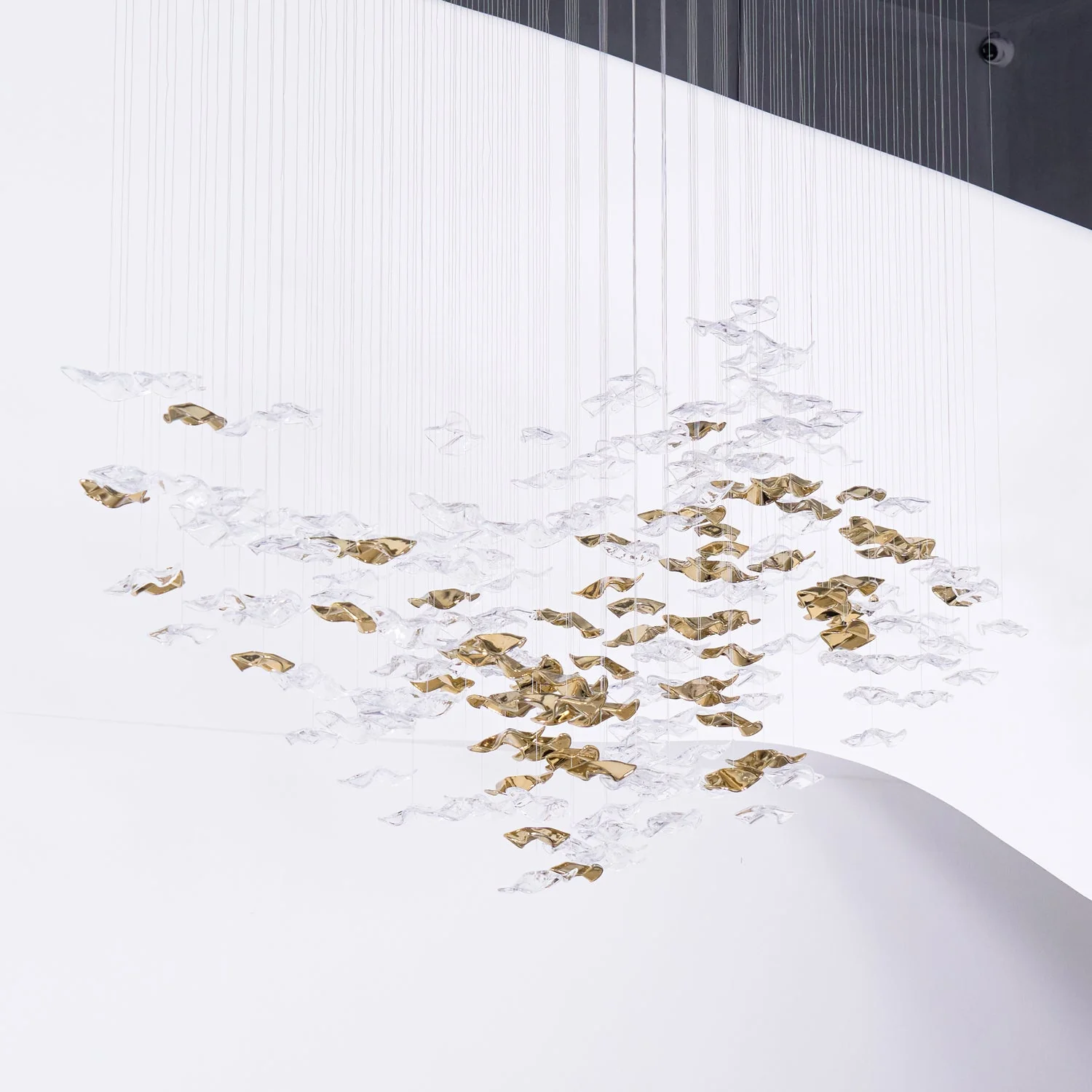 Tidal Art Glass Chandelier (With Canopy) - Image 51
