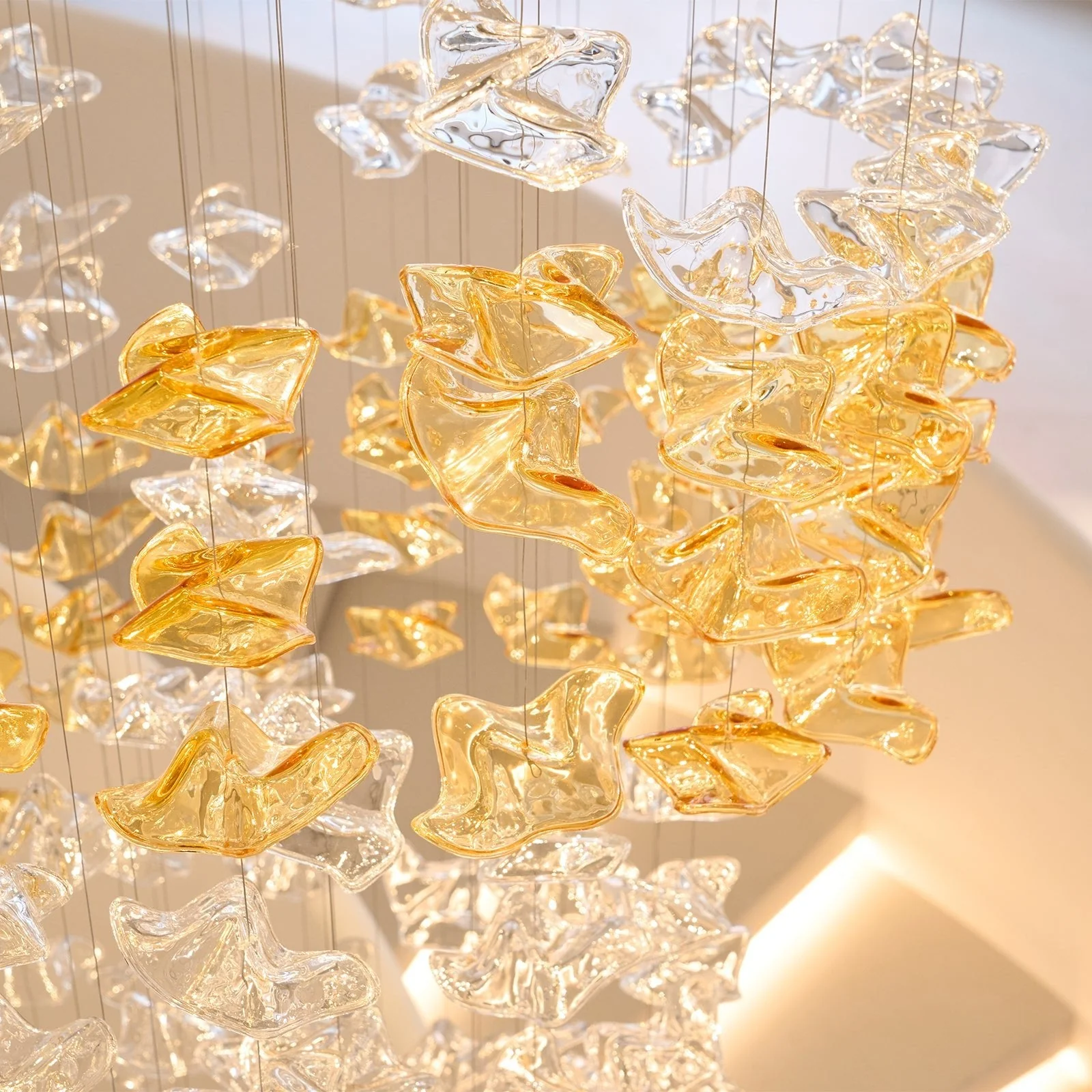 Tidal Art Glass Chandelier (With Canopy) - Image 58
