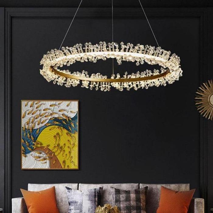 Doris Crystal Ring Chandelier - Image 2