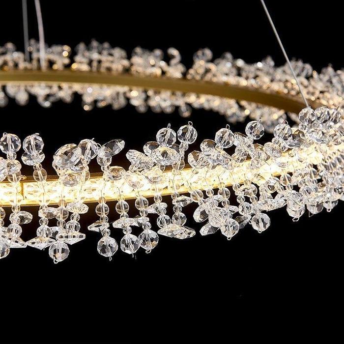 Doris Double Ring Crystal Chandelier - Image 6