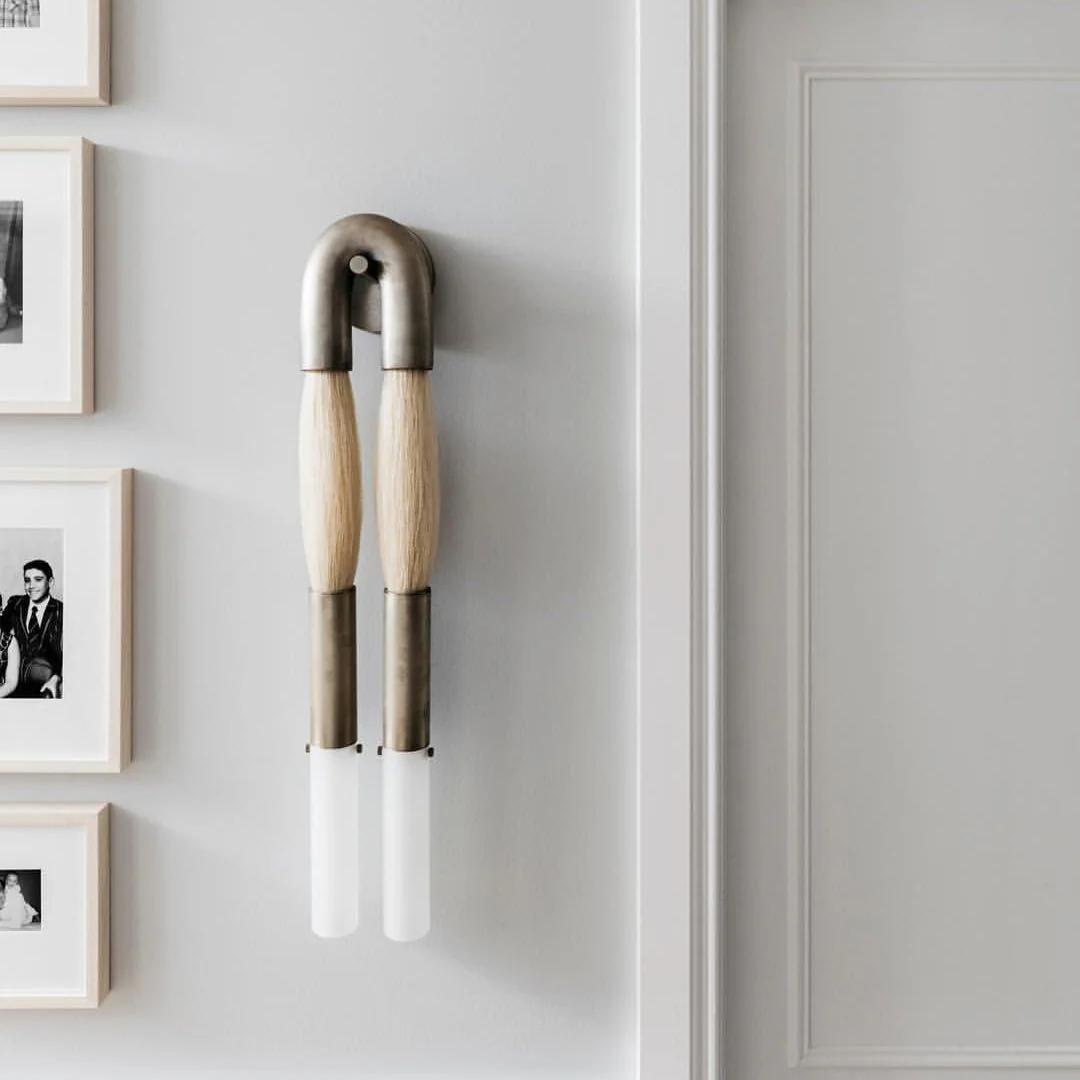 Double Head Antonia Horsehair Sconce - Image 13