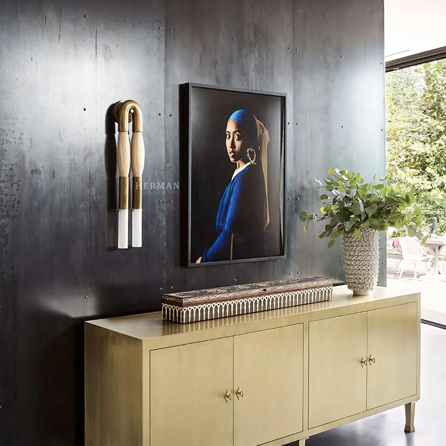 Double Head Antonia Horsehair Sconce - Image 14