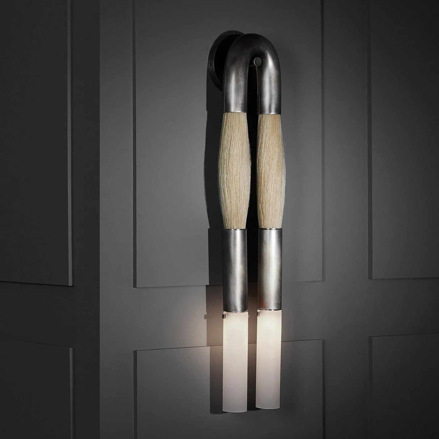 Double Head Antonia Horsehair Sconce - Image 20