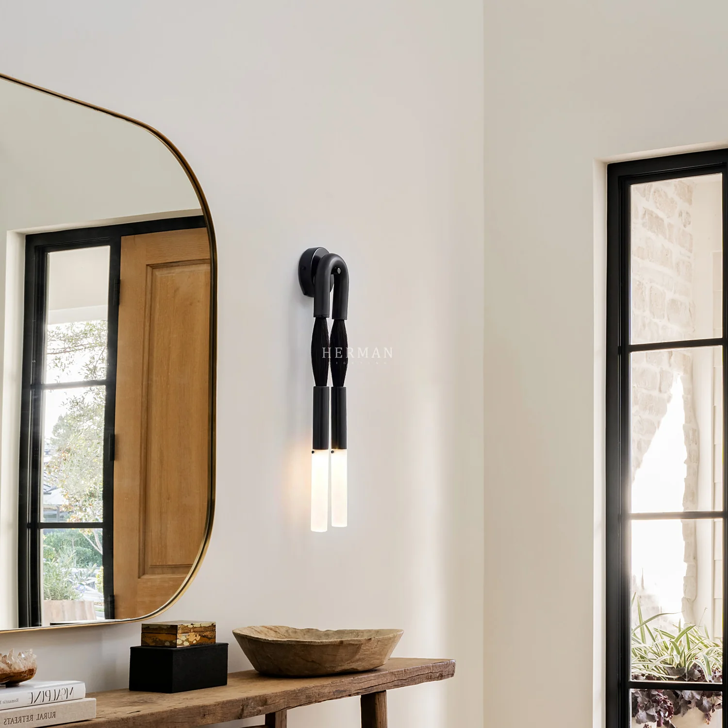 Double Head Antonia Horsehair Sconce - Image 39