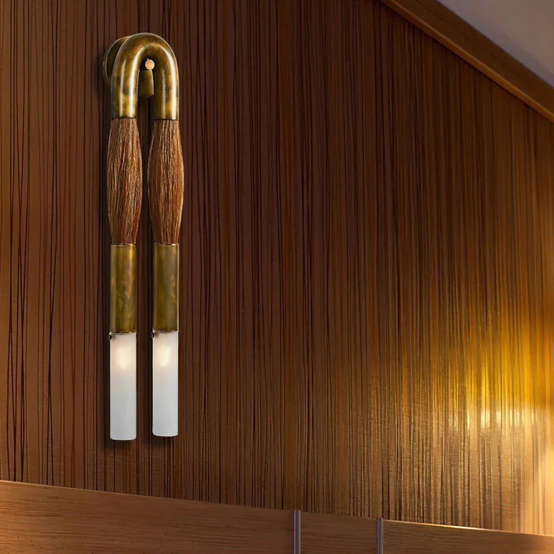 Double Head Antonia Horsehair Sconce - Image 4
