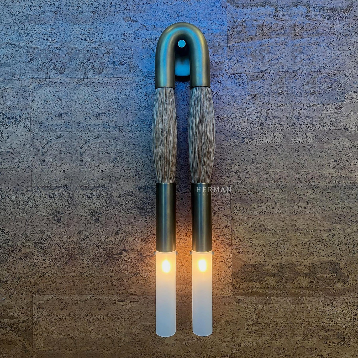 Double Head Antonia Horsehair Sconce - Image 40