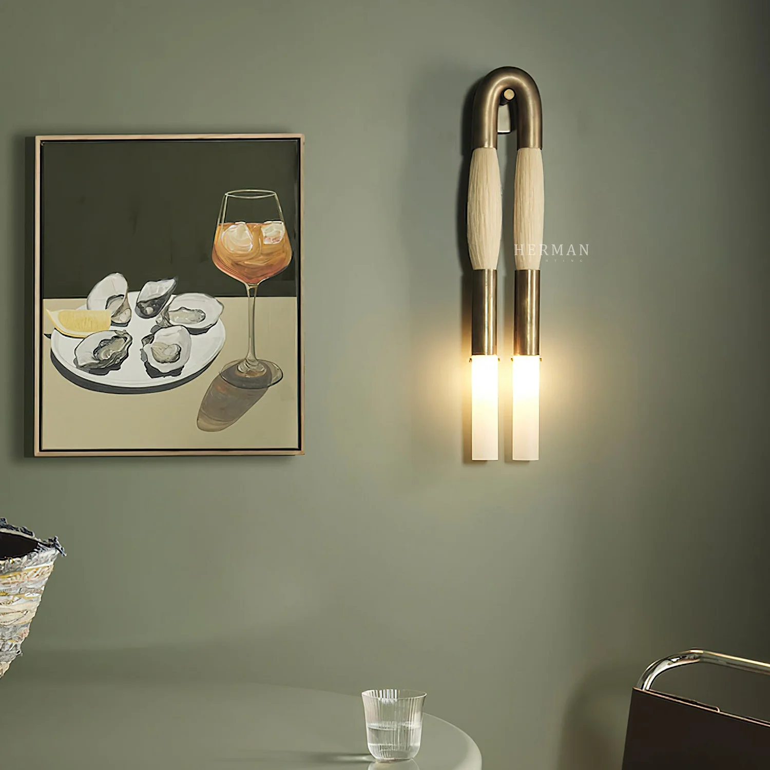 Double Head Antonia Horsehair Sconce - Image 41