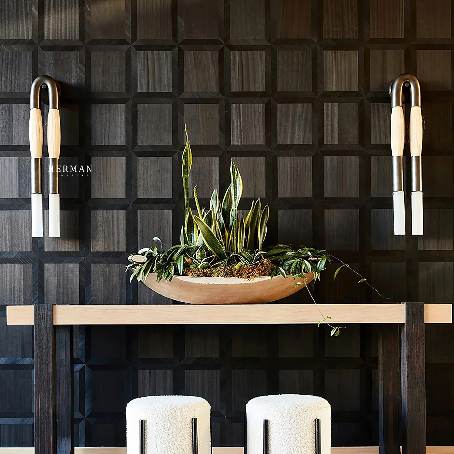 Double Head Antonia Horsehair Sconce - Image 45