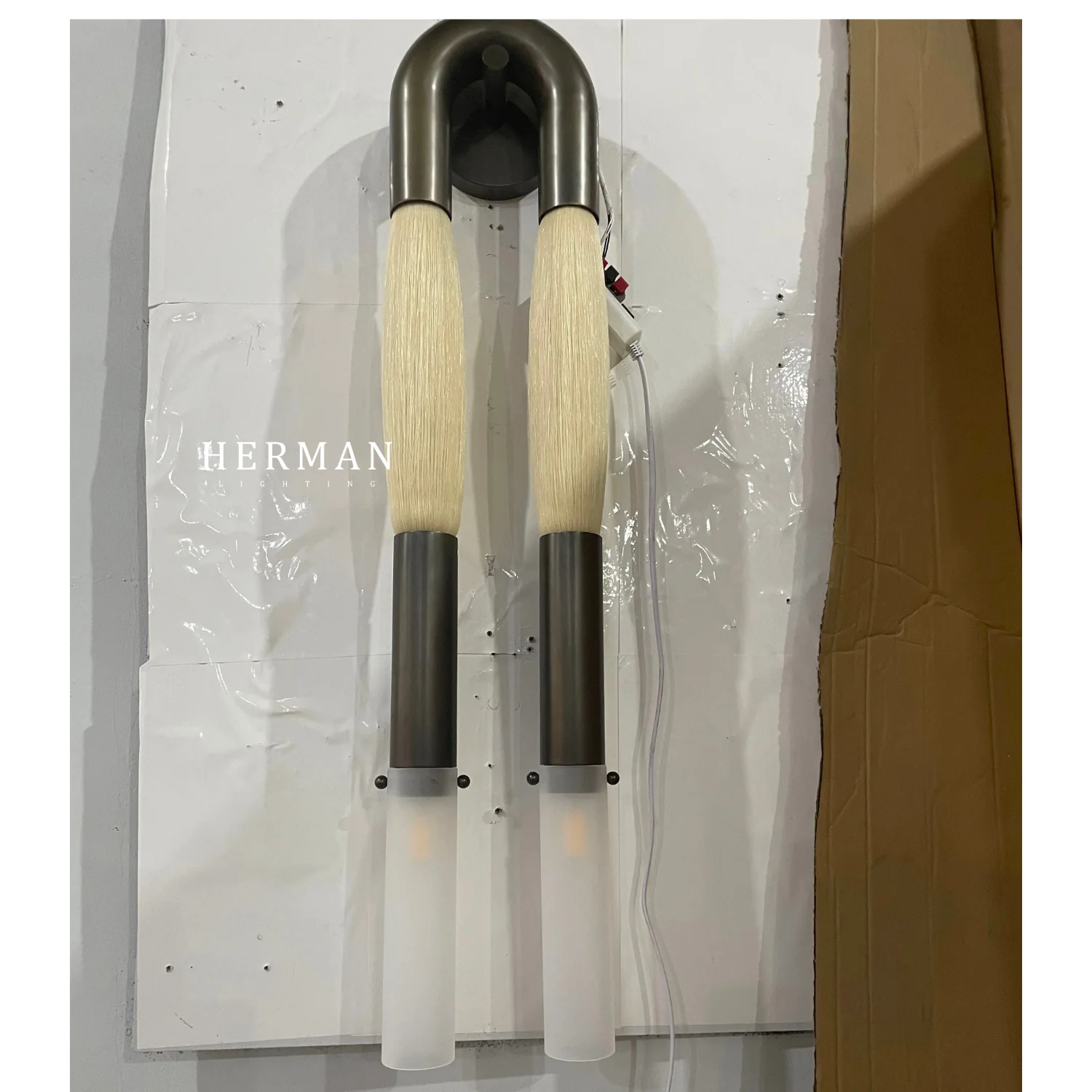 Double Head Antonia Horsehair Sconce - Image 55