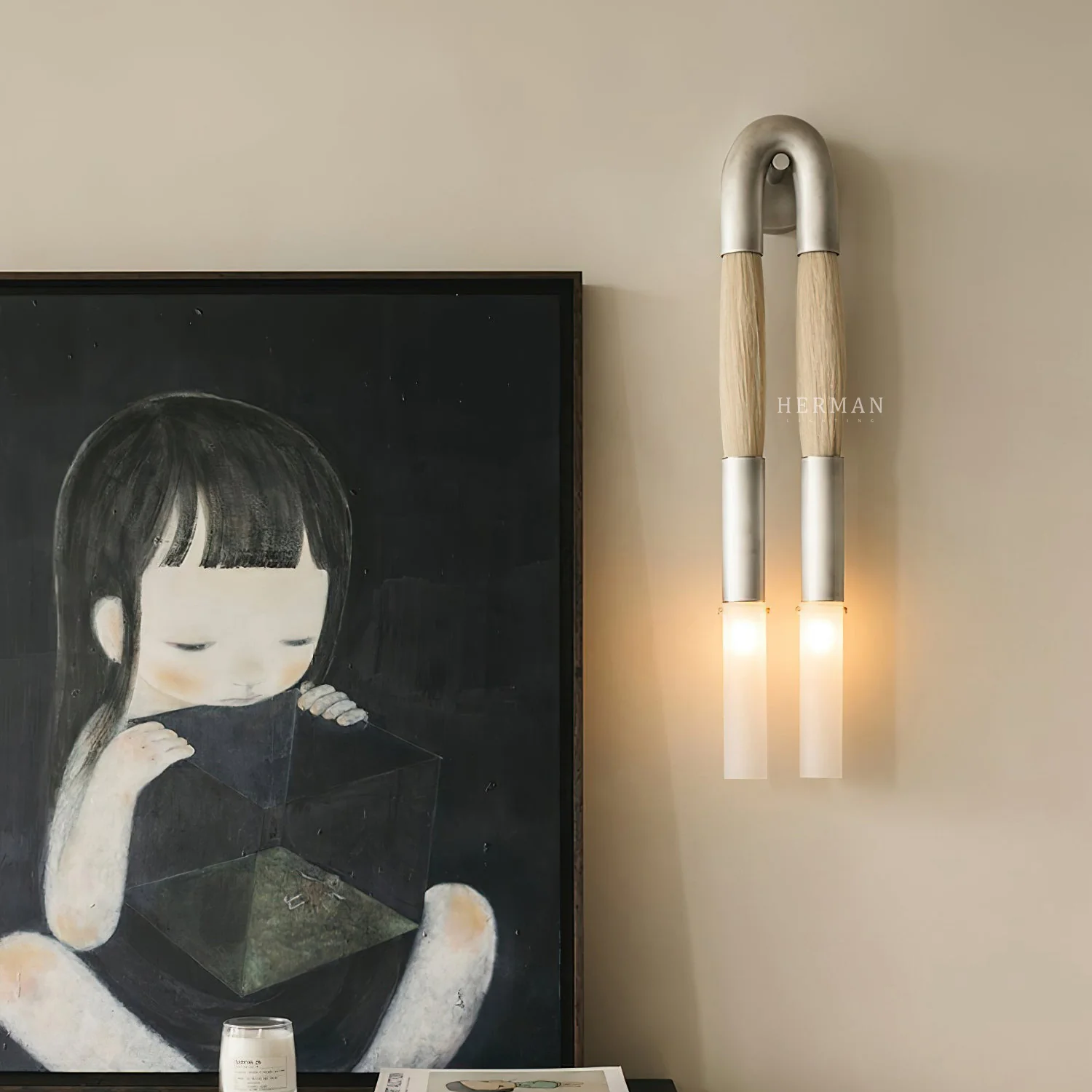 Double Head Antonia Horsehair Sconce - Image 59