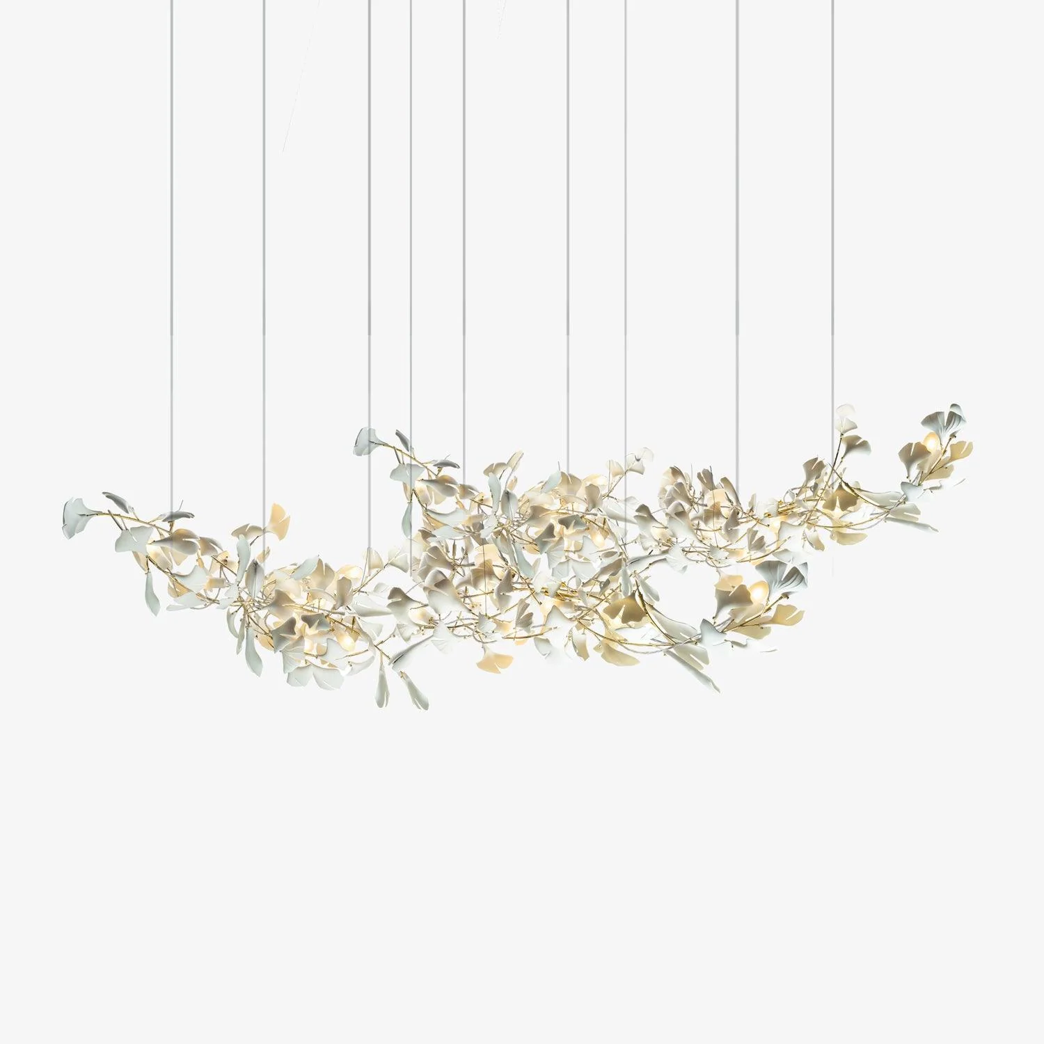 Double Layer Combination Gingko Chandelier - Image 19