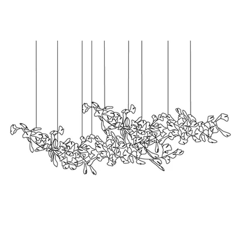 Double Layer Combination Gingko Chandelier - Image 21