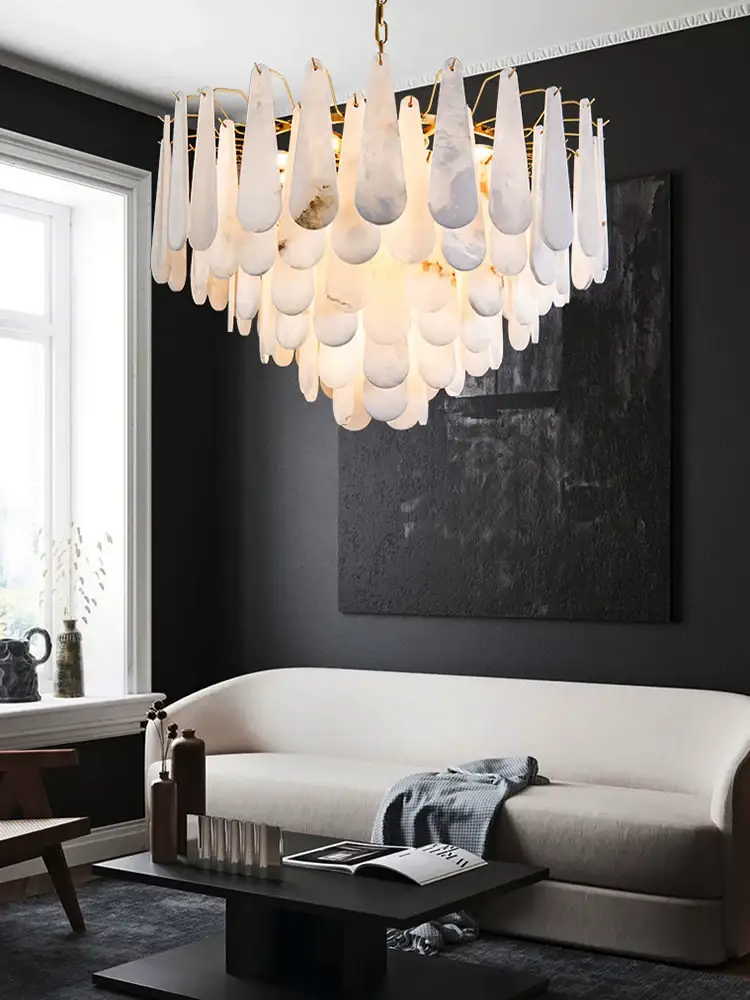 Drop Alabaster Chandelier - Image 11