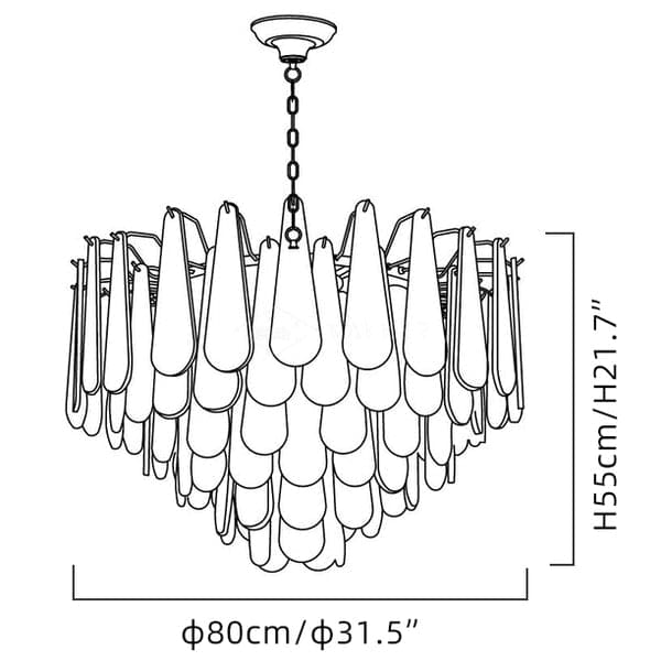 Drop Alabaster Chandelier - Image 12