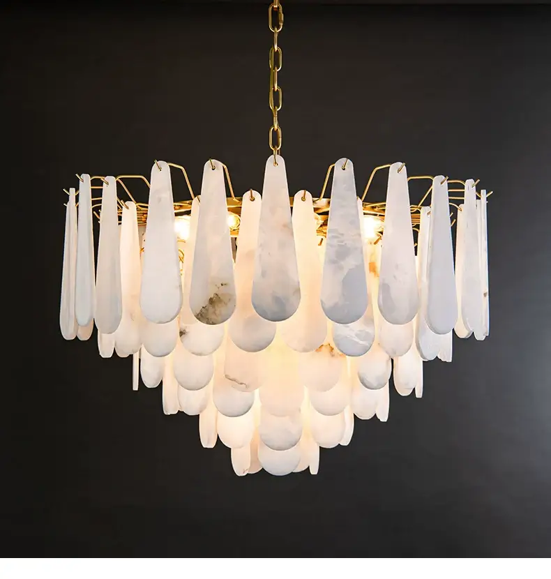 Drop Alabaster Chandelier - Image 3