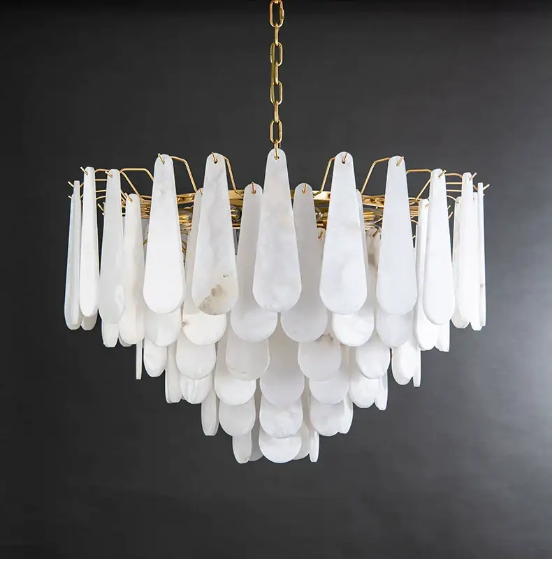 Drop Alabaster Chandelier - Image 4