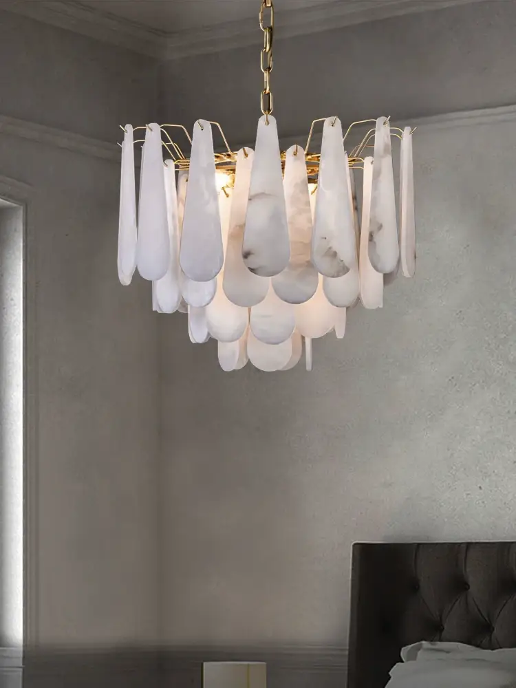 Drop Alabaster Chandelier - Image 5