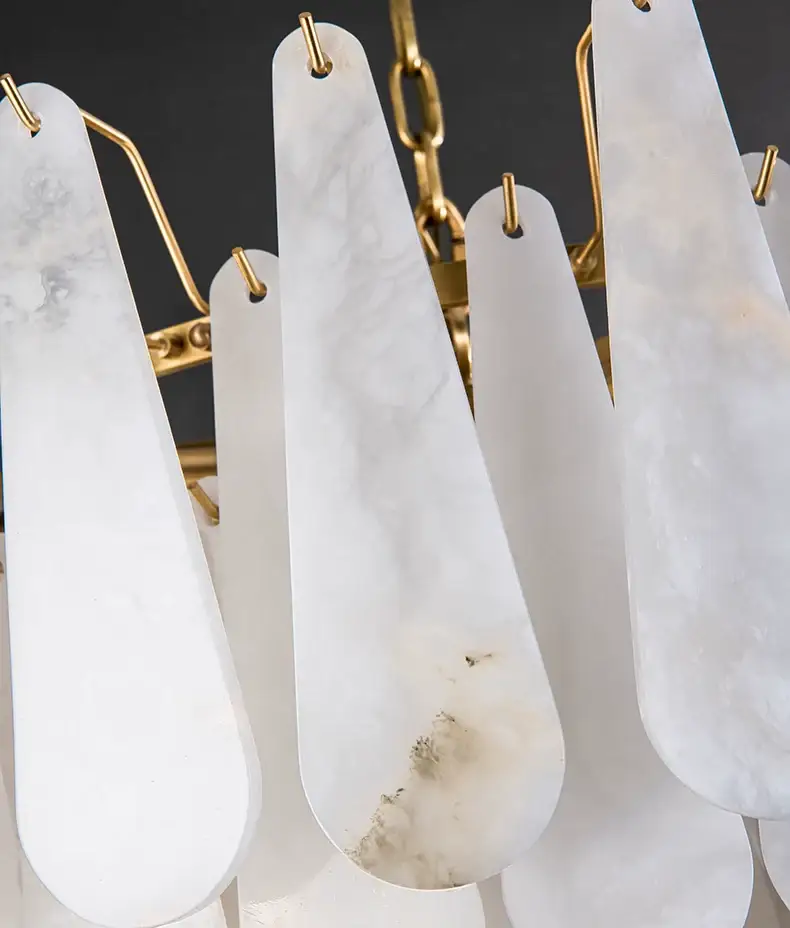 Drop Alabaster Chandelier - Image 9