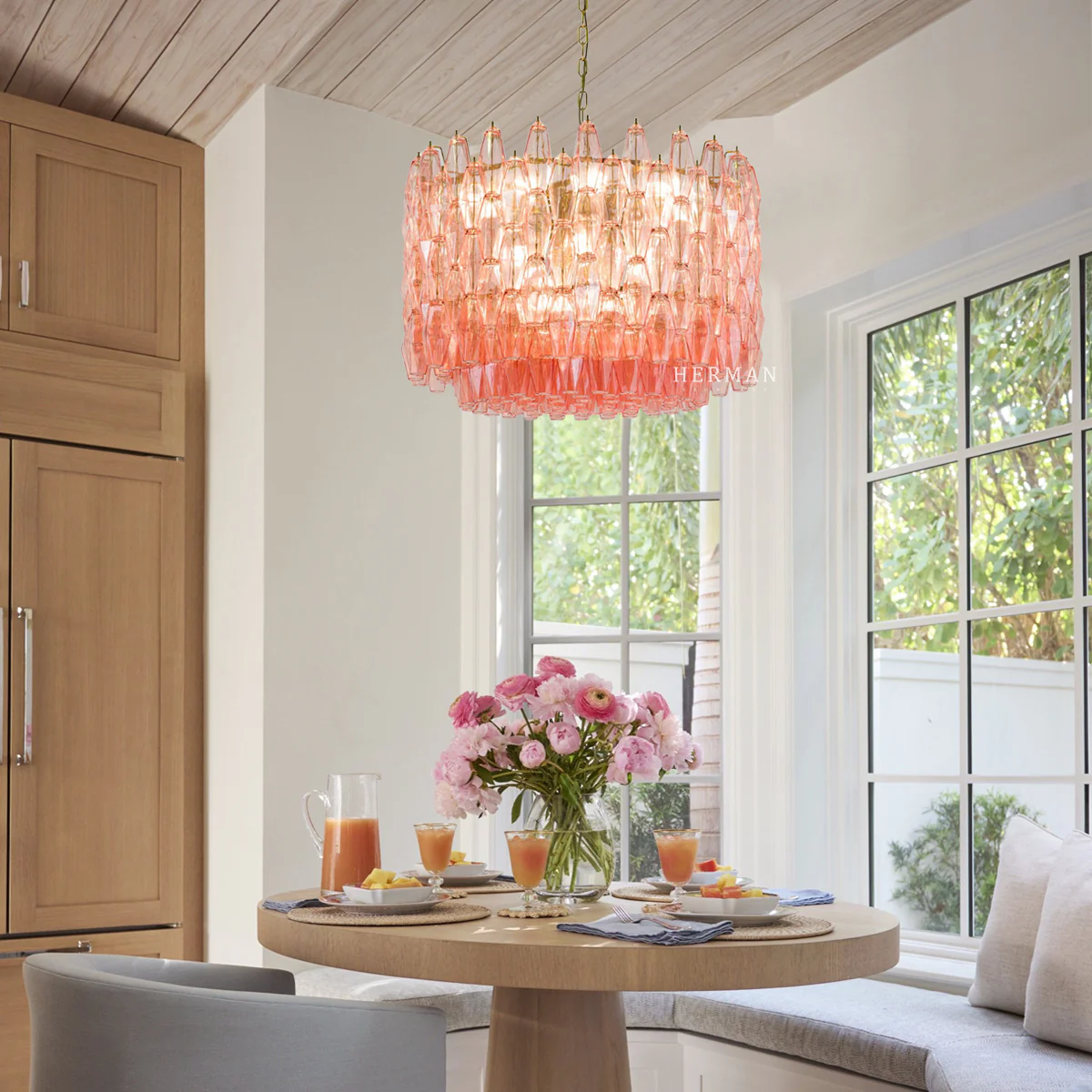 Drum Sorrento Chandelier – Two Colours Available 31.5" - Image 3