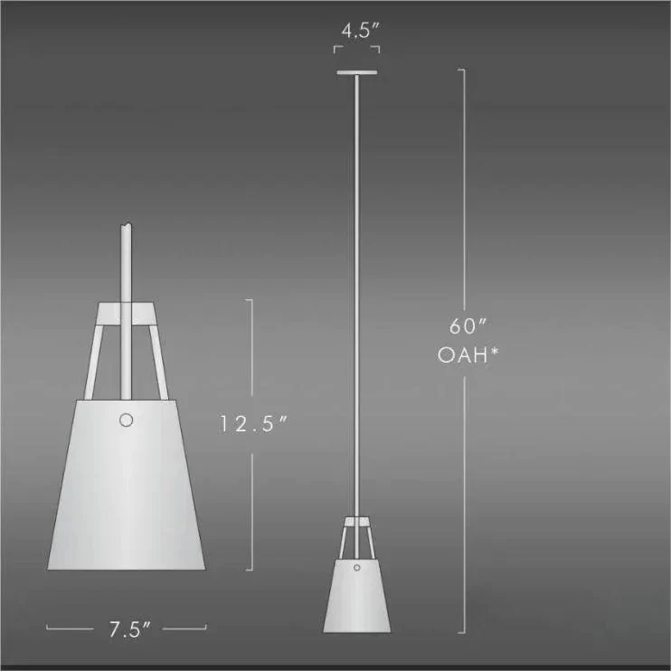 Echo Pendant 60" H  7.5" D - Image 3