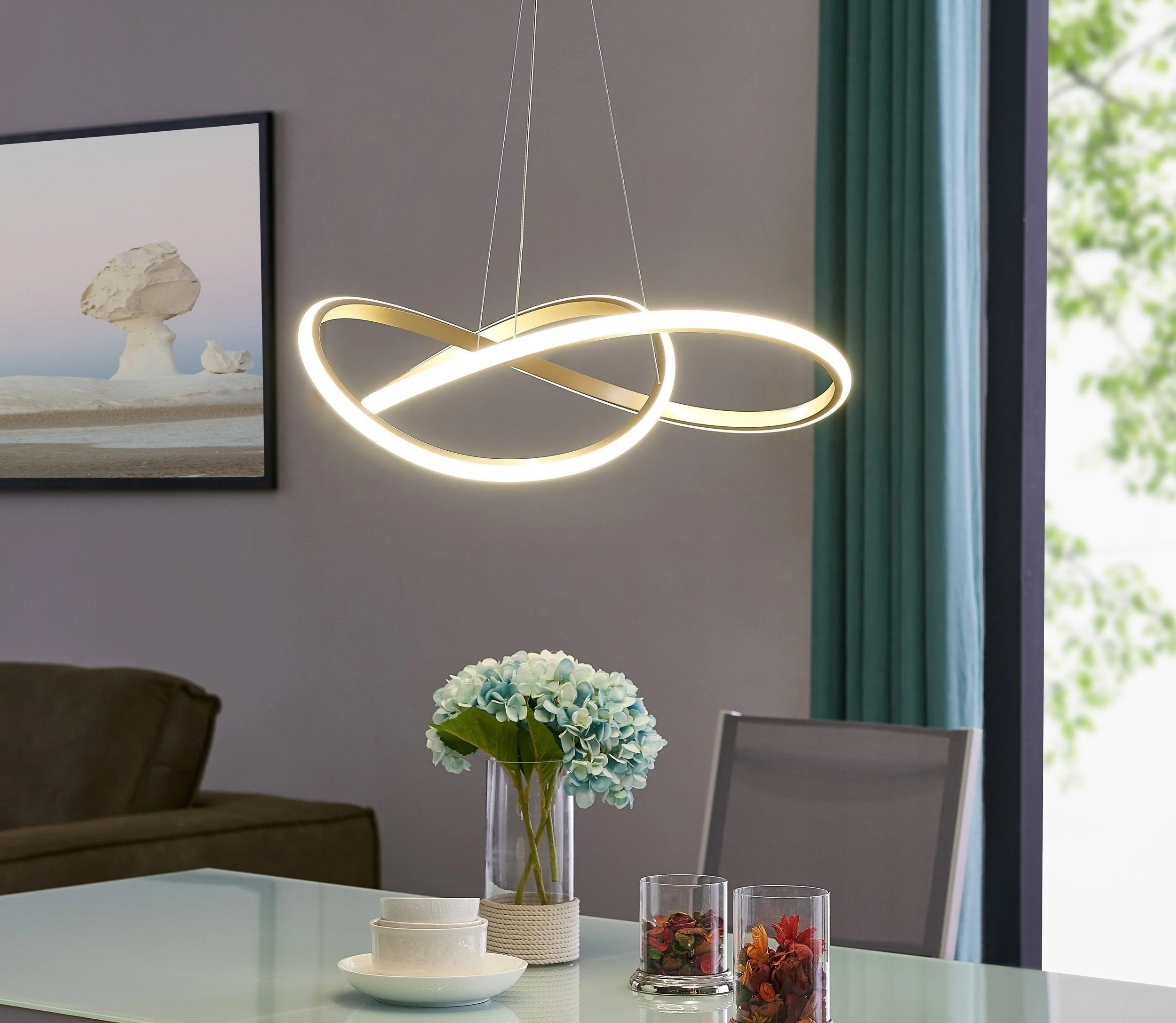 Edinburgh LED Chandelier // Gold - Image 2