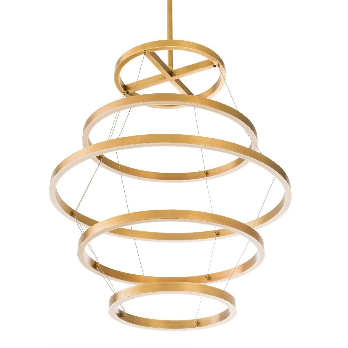 Elements Modern Brass Chandelier - [Brass] - Image 3