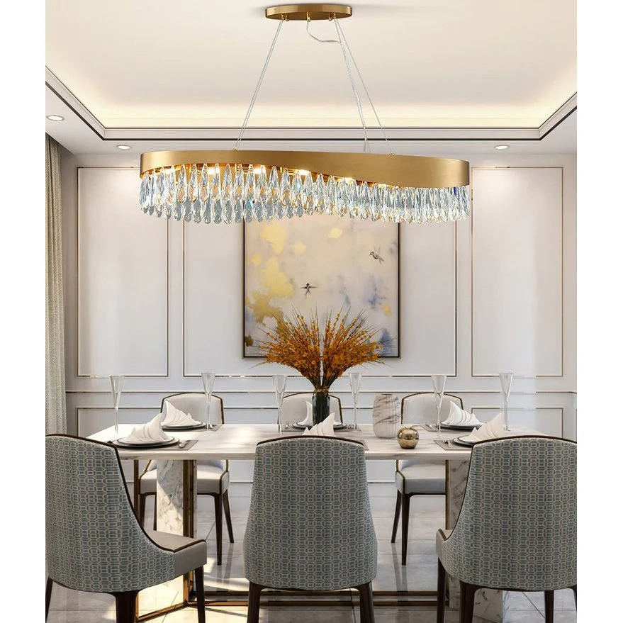 Elma Oval Crystal Chandelier - Image 3