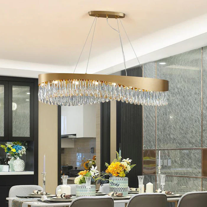 Elma Oval Crystal Chandelier - Image 4