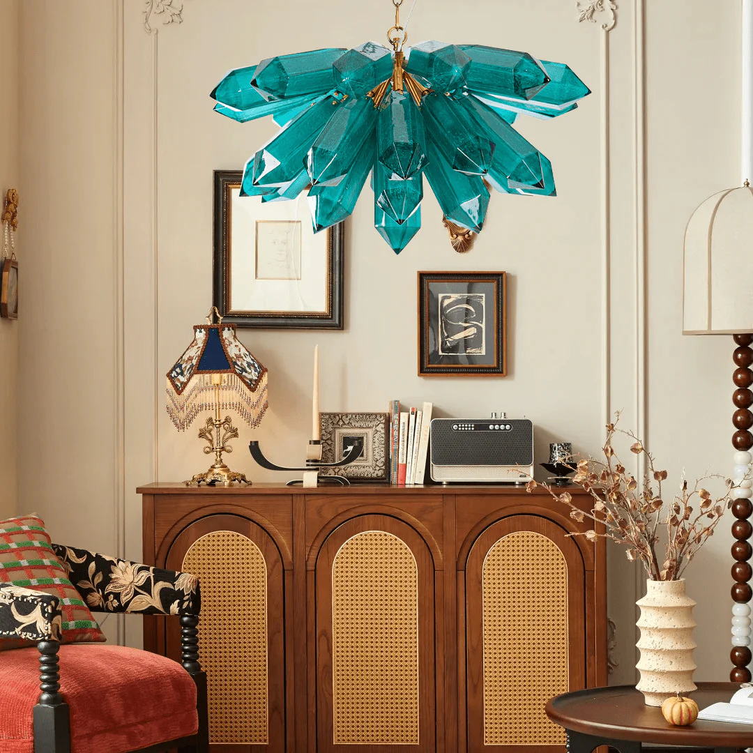 Emerald Crystal Chandelier - Image 2