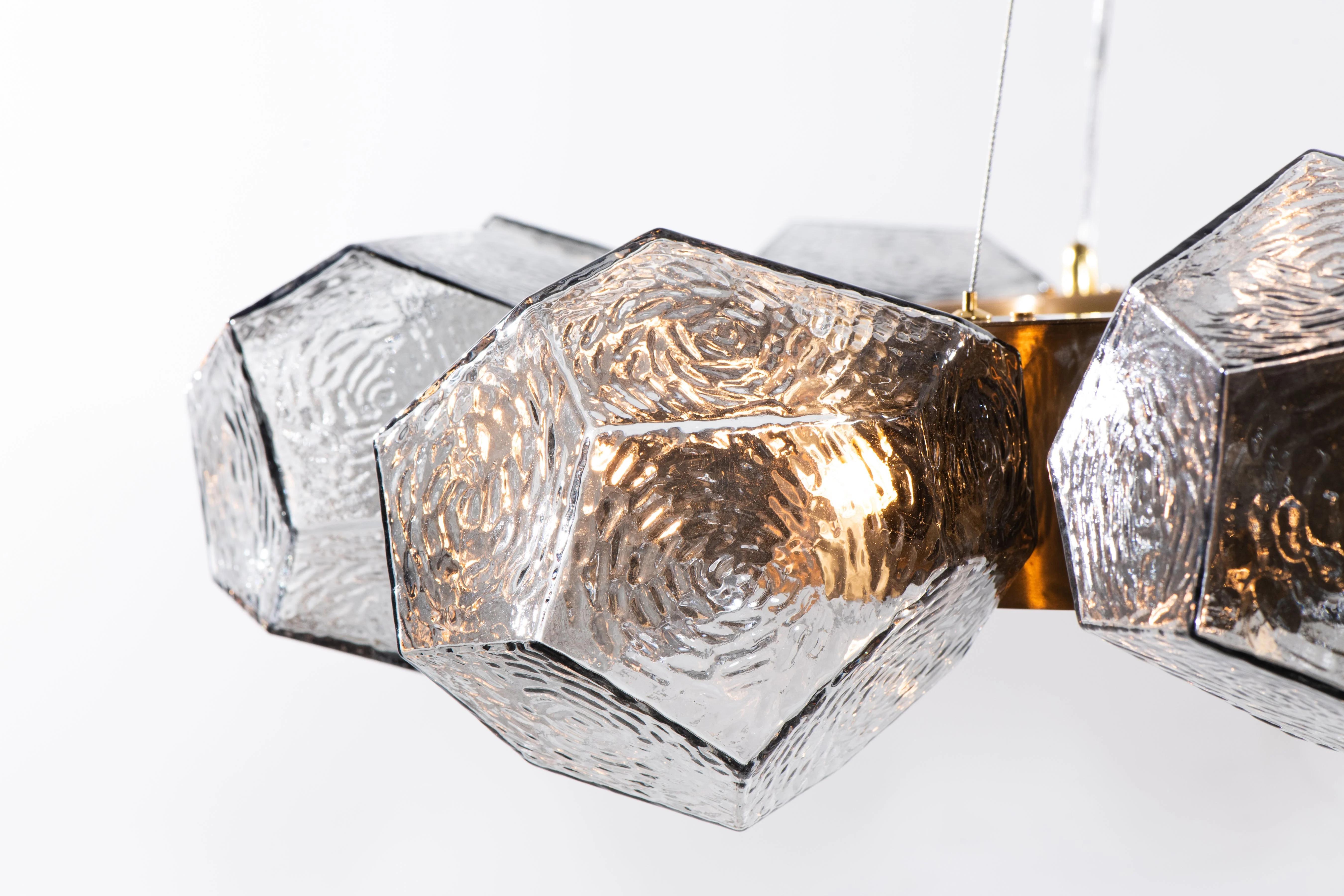 Emille Geometric Glass Chandelier - Image 2