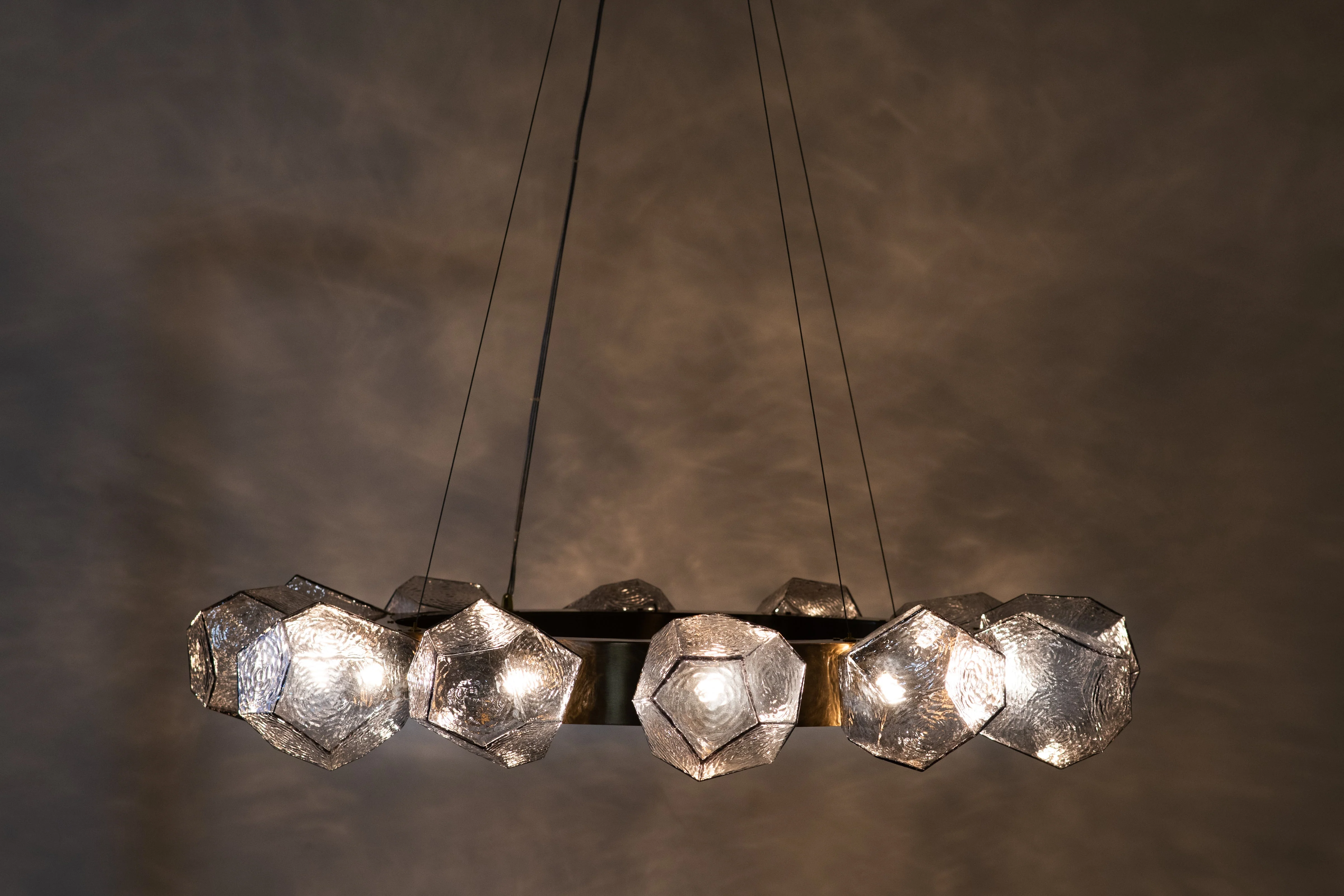 Emille Geometric Glass Chandelier - Image 4