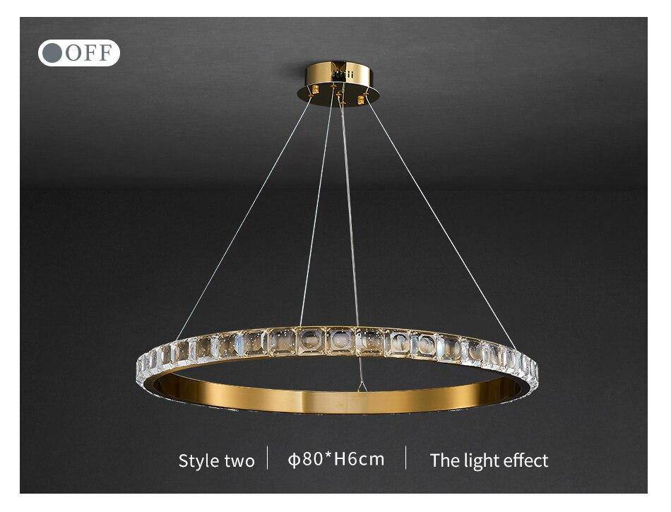 Enna Crystal Ring Chandelier - Image 8