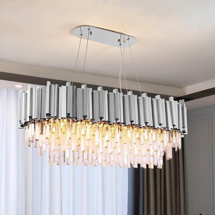 Enoch Crystal Dining Room Chandelier Chorme - Image 10