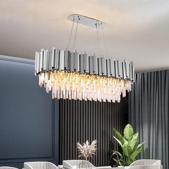 Enoch Crystal Dining Room Chandelier Chorme - Image 8