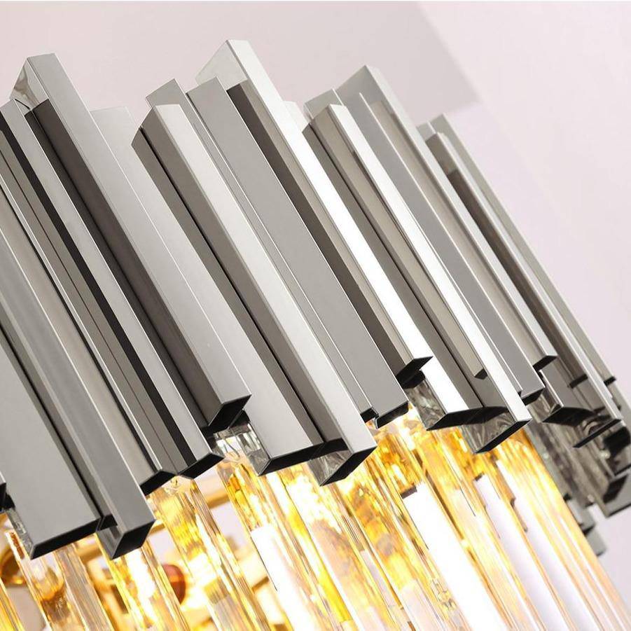 Enoch Gold Plated Round Crystal Chandelier - Image 12