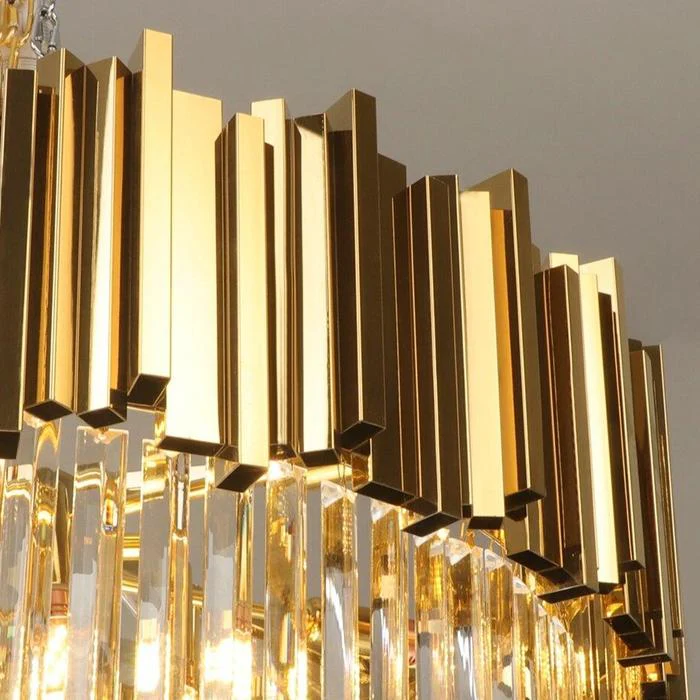 Enoch Three Tier Gold Plated Crystal Chandelier - Image 10