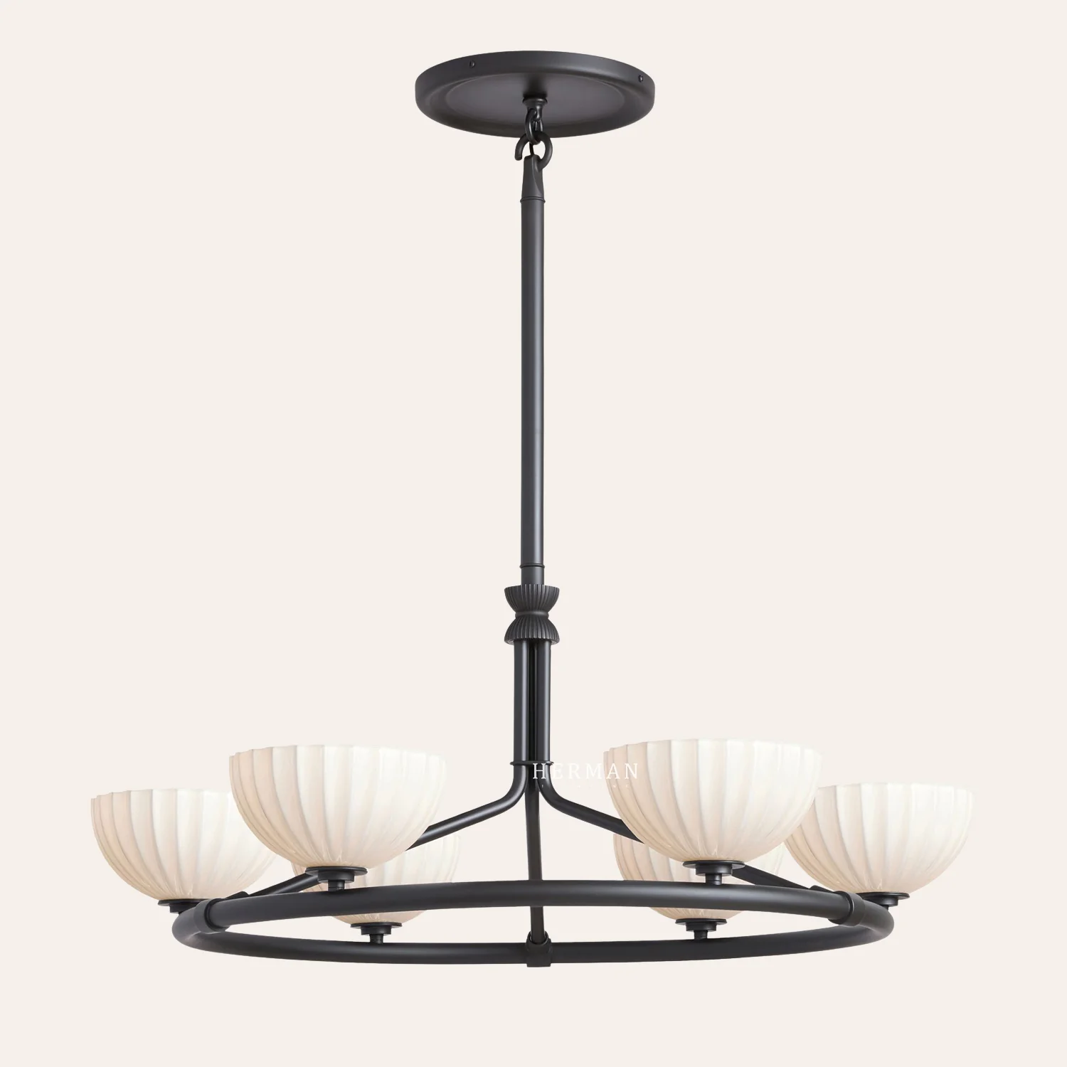 Enzo 36" Glass Round Chandelier - Image 7