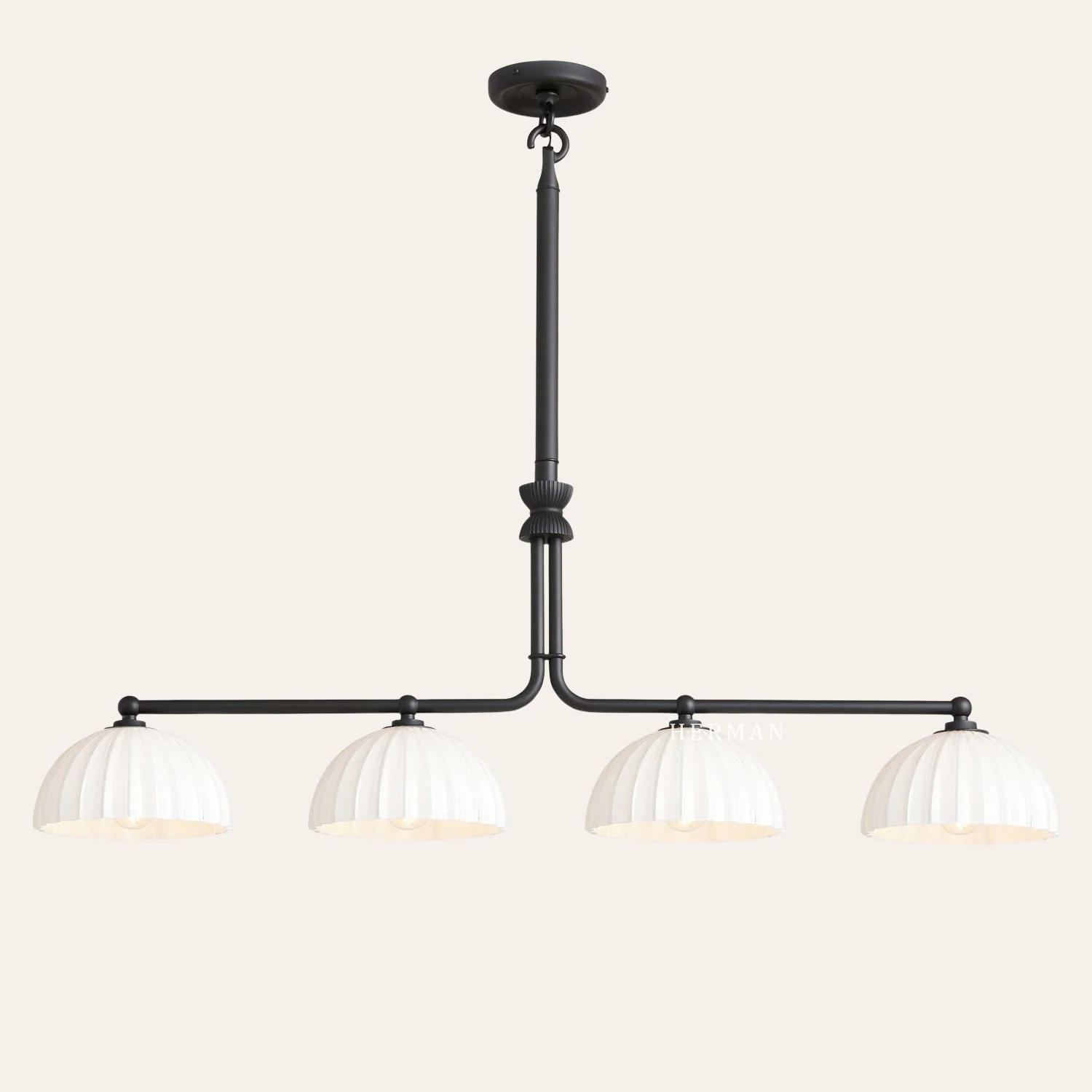 Enzo 42" Glass Linear Chandelier - Image 7