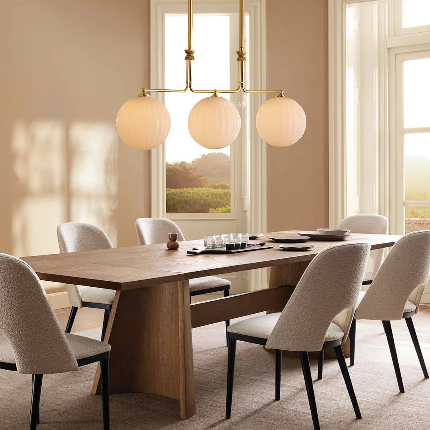 Enzo 60" 3-Light Linear Chandelier - Image 6