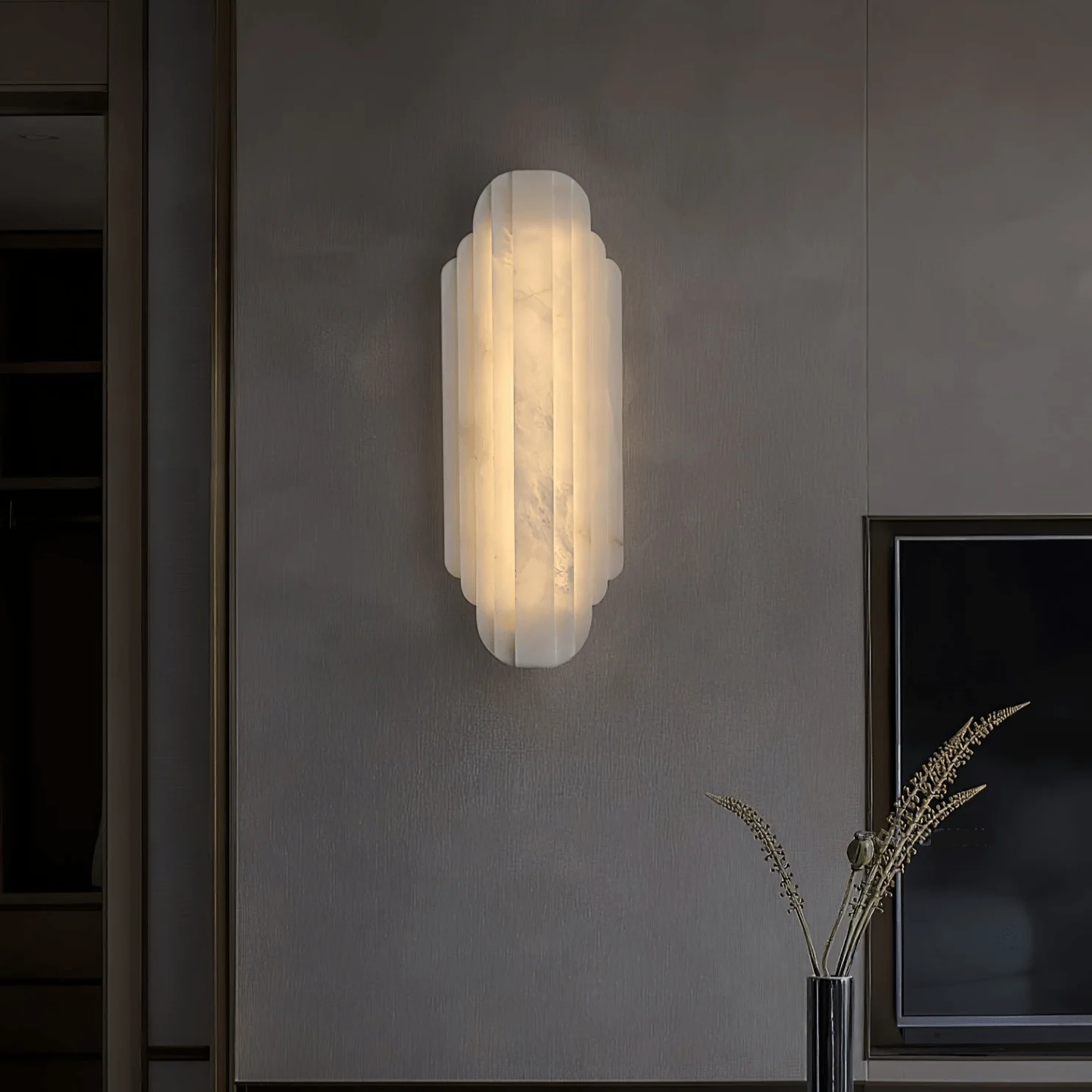 Estelle Alabaster Wall Sconce - Image 2