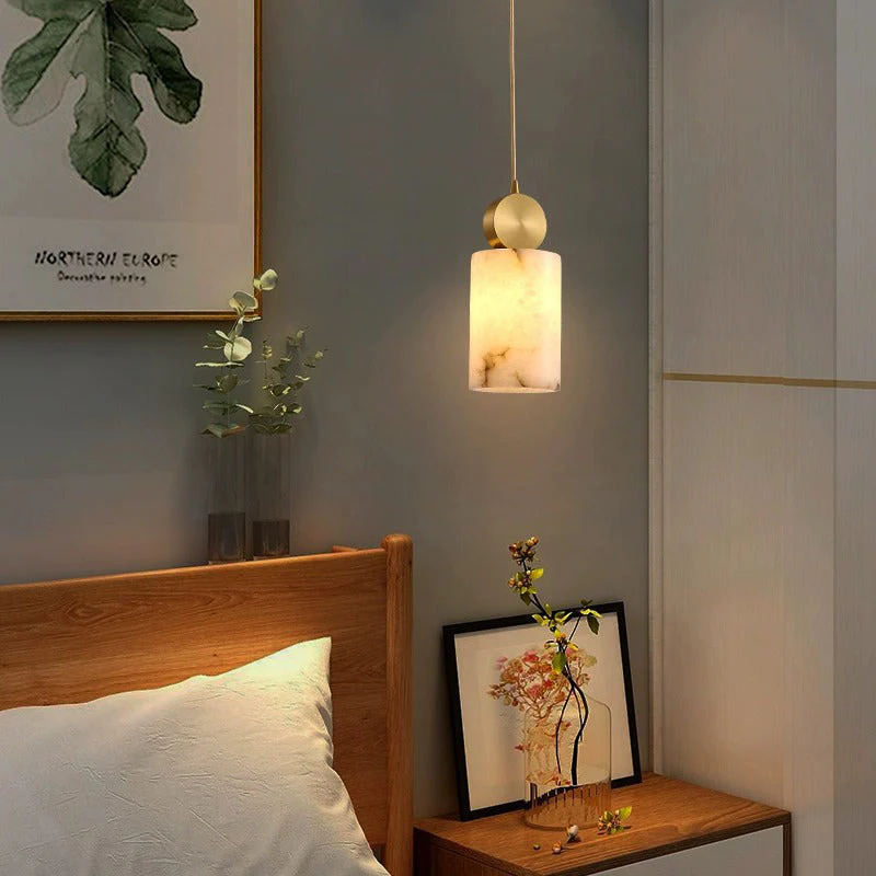 Etruscan alabaster Pendant Light - Image 2