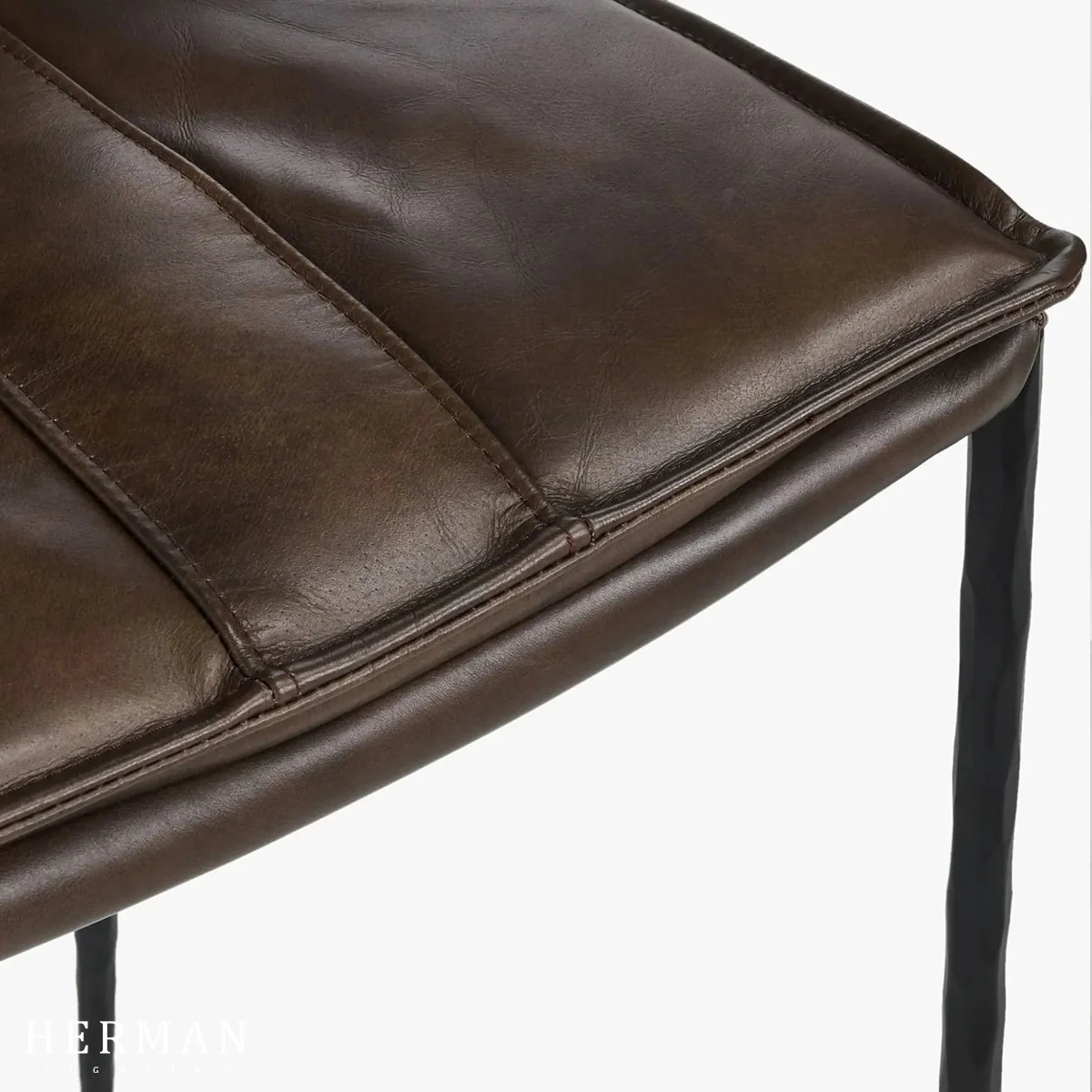 Eugina Leather Stool - Image 12