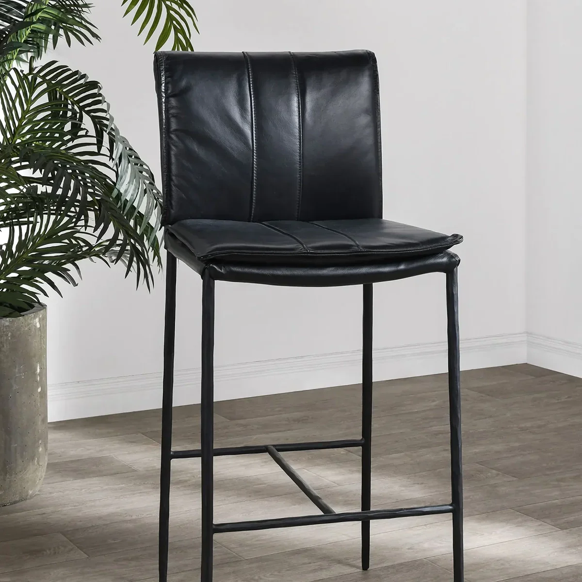 Eugina Leather Stool - Image 17