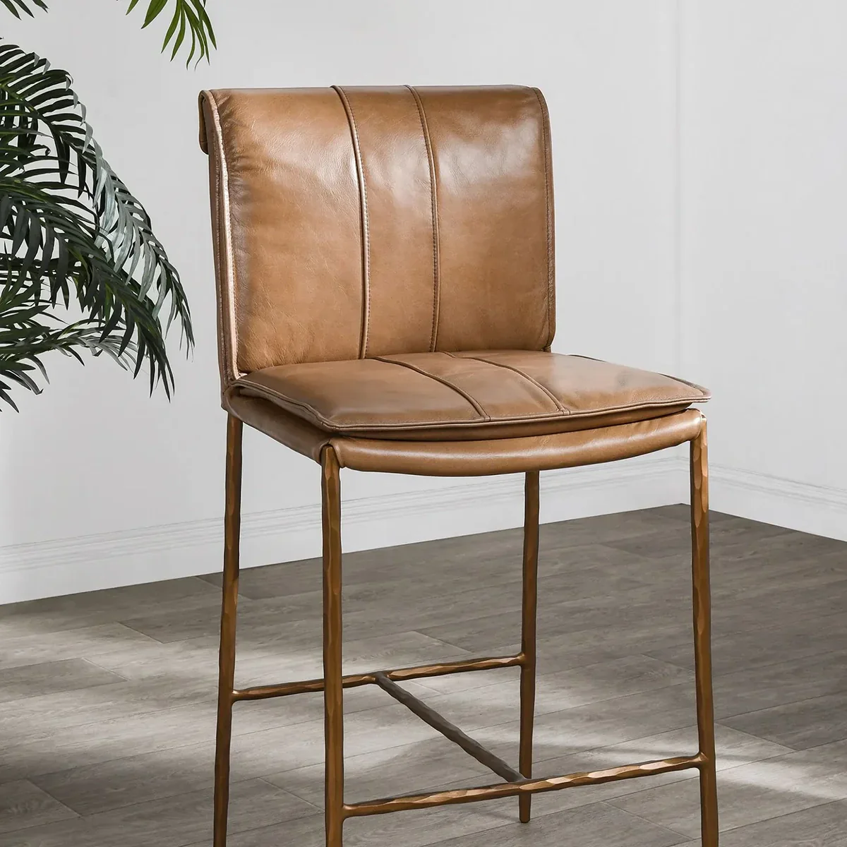Eugina Leather Stool - Image 25
