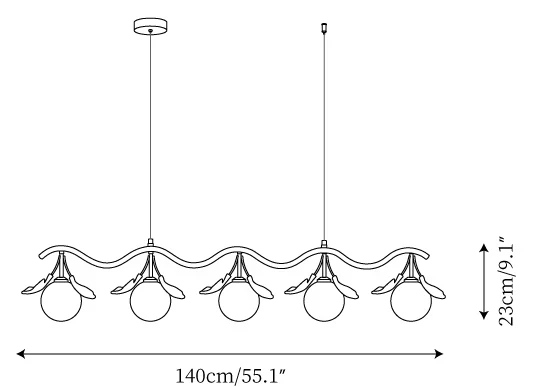 Evander Gingko Chandelier - Image 18