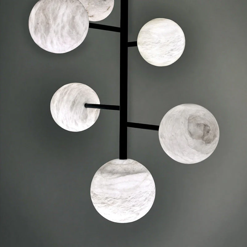 Modern Artistic Alabaster Chandelier Light - Image 3