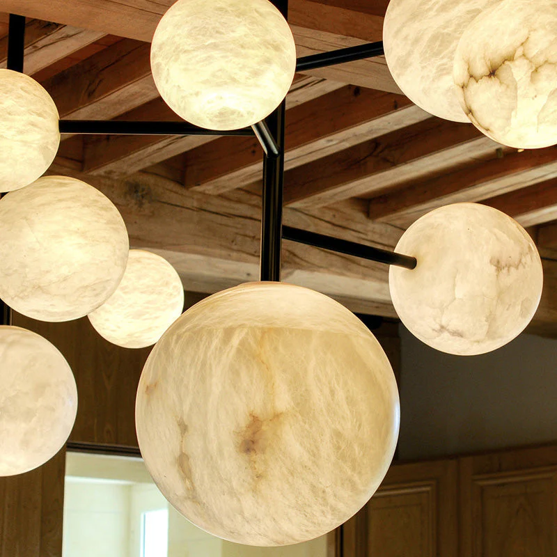 Modern Artistic Alabaster Chandelier Light - Image 4