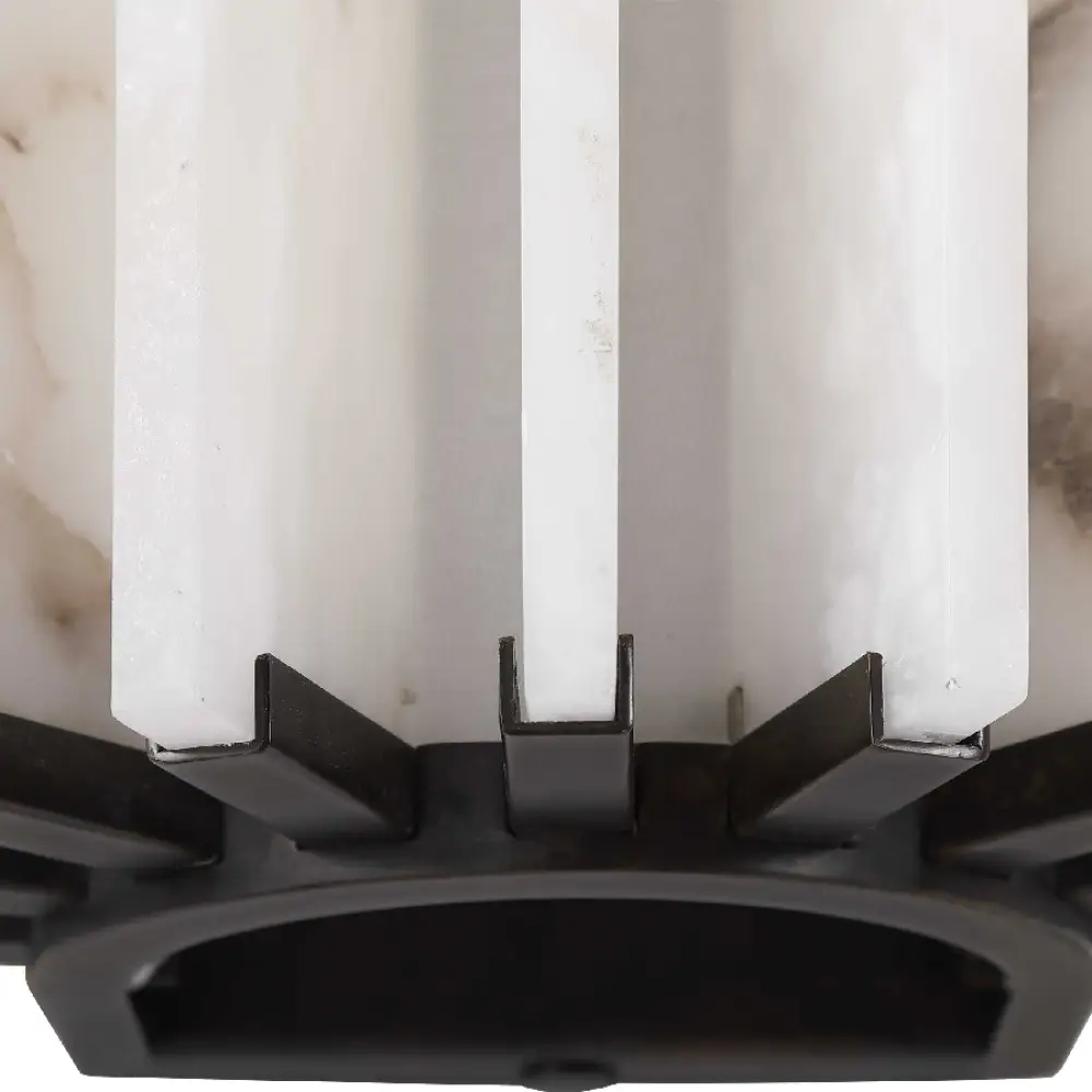 Ribbed Alabaster Panel Sconce - Image 3