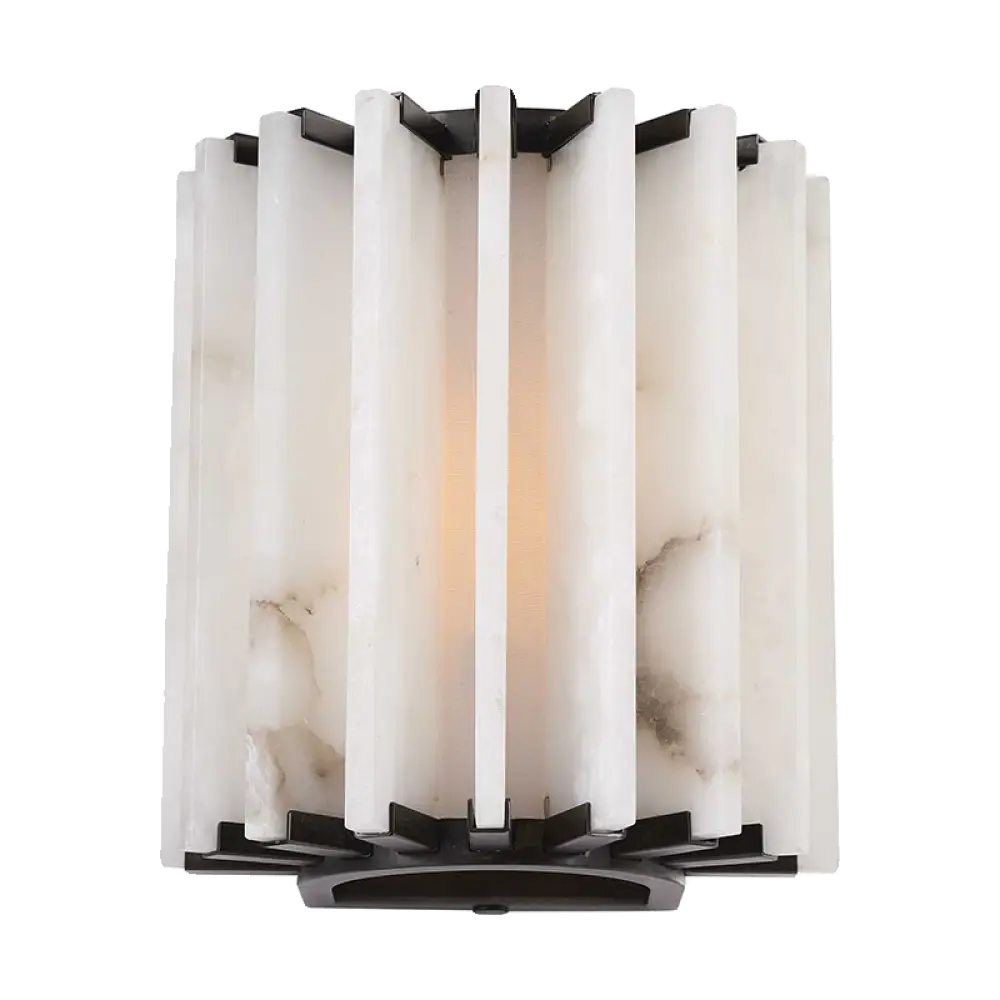 Ribbed Alabaster Panel Sconce - Image 5