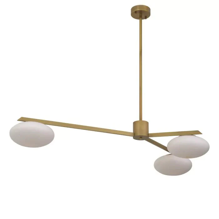 Evergreen S Modern Brass Chandelier - Image 2